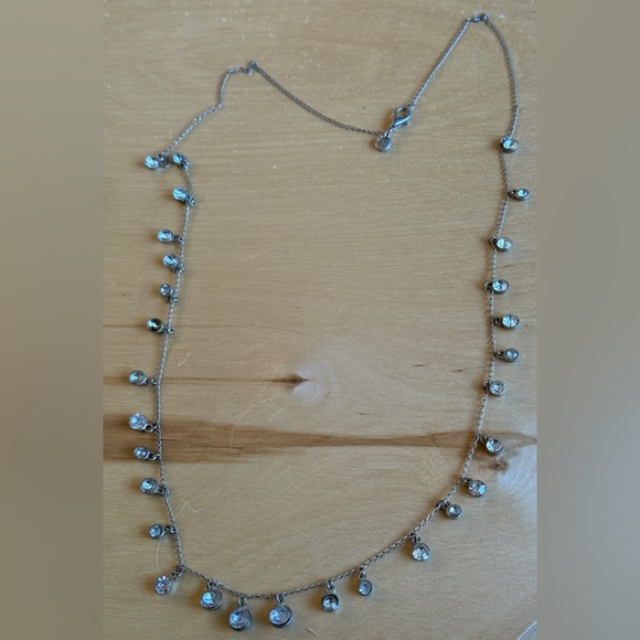Loft Silver Necklace with Gem Accents - Picture 3 of 4